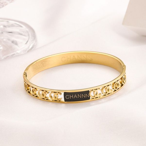 

mens solid gold bracelets love bracelet women leather diamond luxury double letters annulus carti bracelets designer jewlery medvedev tennis, Black