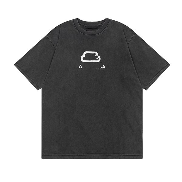 

men's t-shirts fashion men's t-shirt 2023 balencaigaity new cotton soft anti-wrinkle retro decorative printing letters casual stud, White;black