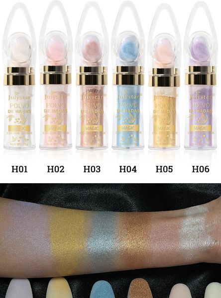 

new fairy powder highlighter for face illuminator glitter highlighter powder makeup lip hair body cosmetics korean