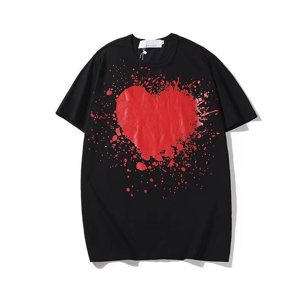 

new mens t shirt designer p love short sleeve pure cotton printed sports sequin fashionable street holiday lovers same clothing 2023 s-5xl, White;black