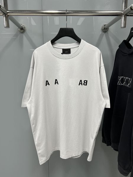 

2023 mens t shirt polos designer for men women designer clothes with letter printed casual man shirt fashion tees streetwear plus size xs-l, Black;brown