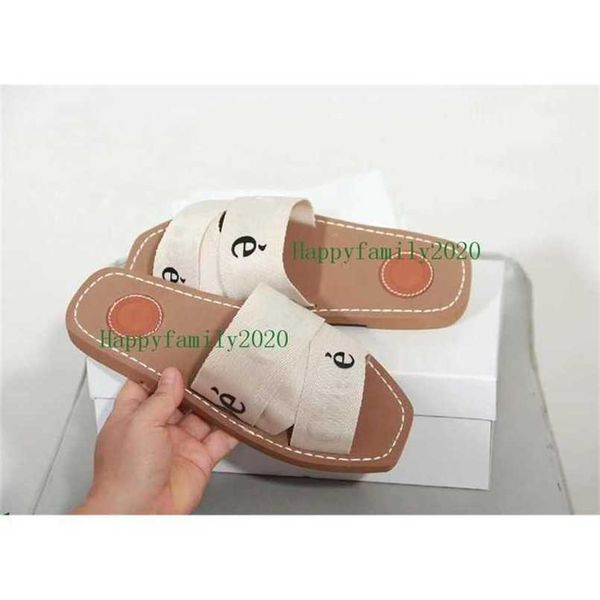 

a1 new cross woven roman slippers woody sandals pearl print slide summer wide flat lady canvas sandals luxurys designers slipperzszk, Black