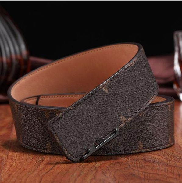 

golf belts for men designer mens womens fashion genuine leather male smooth buckle womans mans leather belt width 3.8cm wsxada, Black;brown