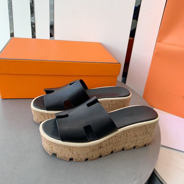 

fashion mens designer slippers womens slides sandals men luxury shoes summer beach slide flat with box flower women sneakers leather rubber, Black