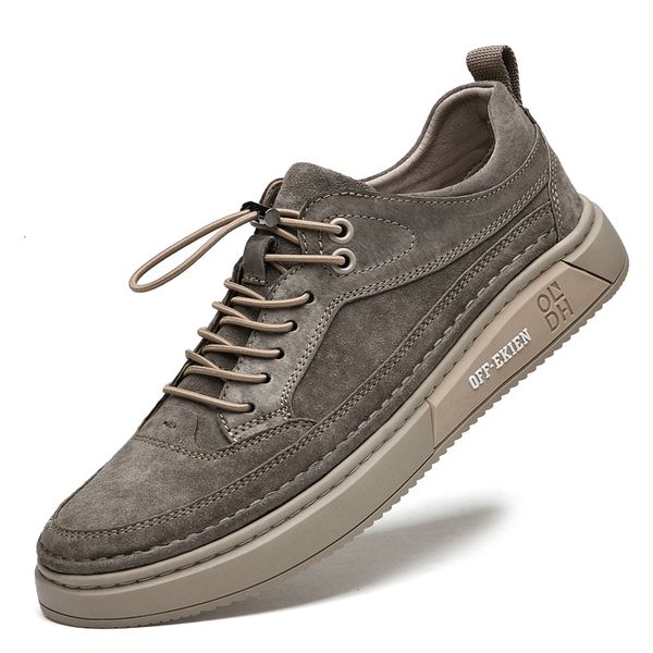 

dress shoes luxury casual shoes outdoor mens sneakers tenis masculino skateboard 3845 brand genuine leather suede flats 230220, Black