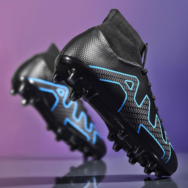 

safety shoes steady soccer sneakers agtf indoor football boots training match children's turf sneaker 230220, Black;brown