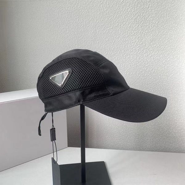 

designer hats womens quick drying mesh baseball cap triangle mark hat letters caps mens casquette luxury bonnet beanie weote, Blue;gray
