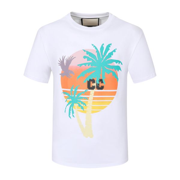 

t shirt designer fashion mens womens letter print short sleeve round neck cotton tees polo 408, White;black