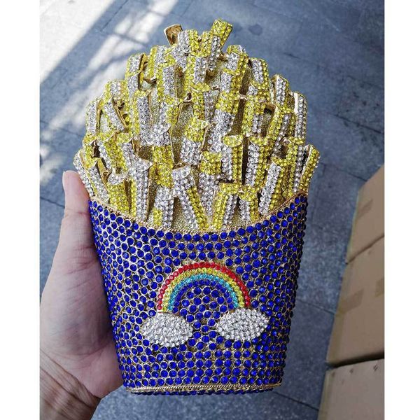 

evening bags fashion ladies luxury chips clutch women party french fries designer female pochette sc798 230220