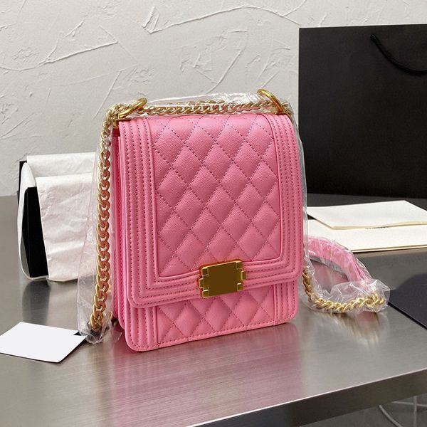 

15x20cm womens le classic mini flap bags grained calfskin caviar leather ladies cartable shoulder cross body handbags multi pochette luxurys