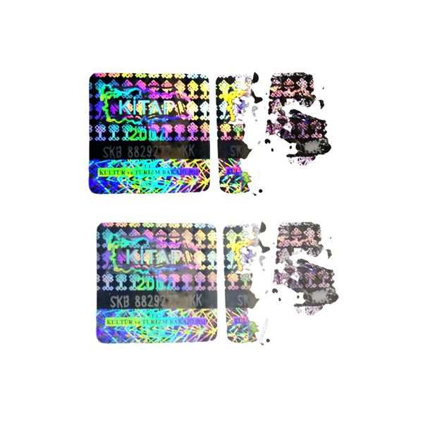 

tamper proof easy destroyed security hologram label sticker