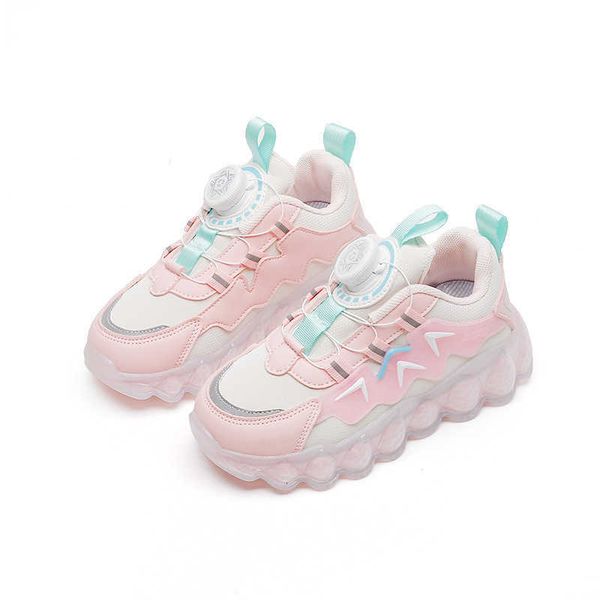 

2023 spring new fashion versatile chil1en's dad shoes girls' leisure candy running shoes boys' sports shoes, Black