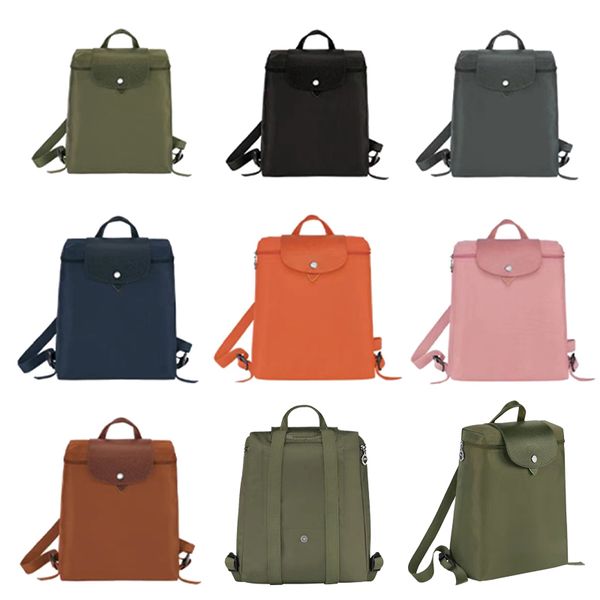 

designer french nylon folding backpack oxford school bag long shoulder bag waterproof shopping bags
