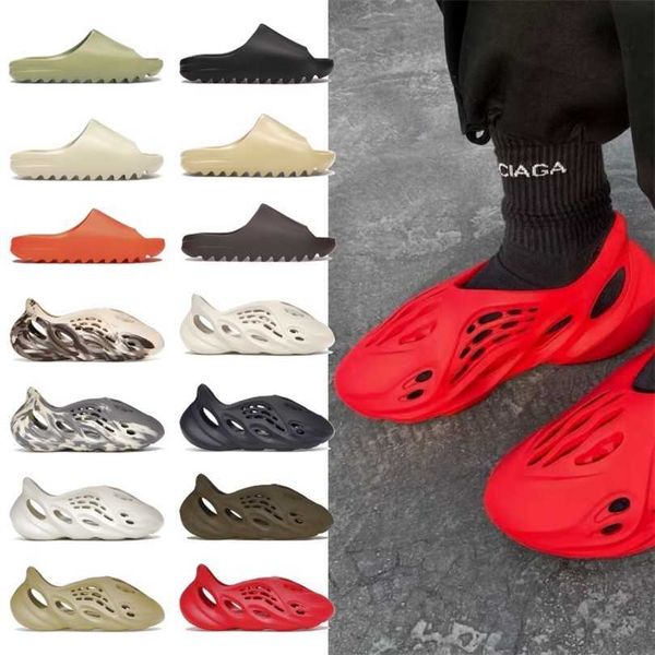 

foam designer slippers men women bone white resin desert sand pure onyx stone sage slipper ash men's women's western slide sandals, Black