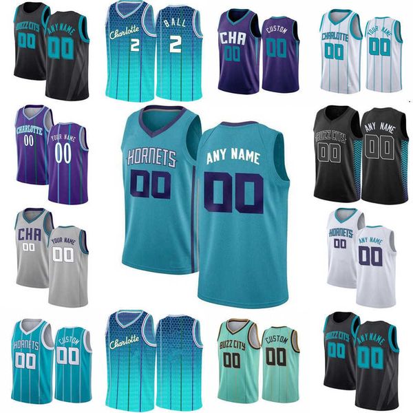 

2023 75th custom mens womens charlotte''hornets''11 cody martin 24 mason plumlee 14 nick richards 10 ish smith basketbal, Black;red