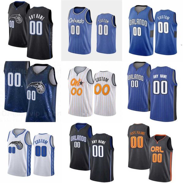 

2023 75th custom men women youth orlando''magic''terrence 31 ross cole 50 anthony 20 markelle fultz 5 mo bamba basketbal, Black;red