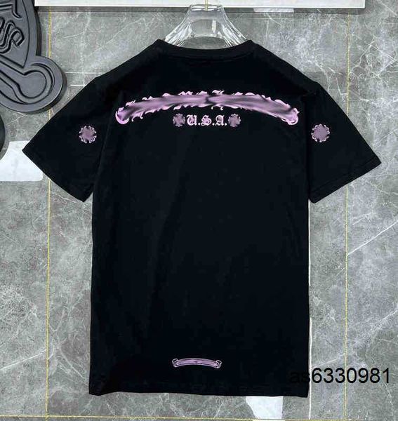 

summer luxury heart mens t shirts fashion ch brand men sanskrit letter t-shirt horseshoe cross designer tshirts man hip hop chromes sweatera, White;black