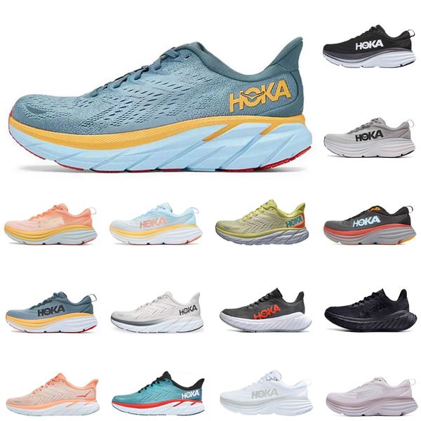 

designer mens running shoes hoka hokas soft and comfortable ventilation men women trainers sports sneakers platform shoe