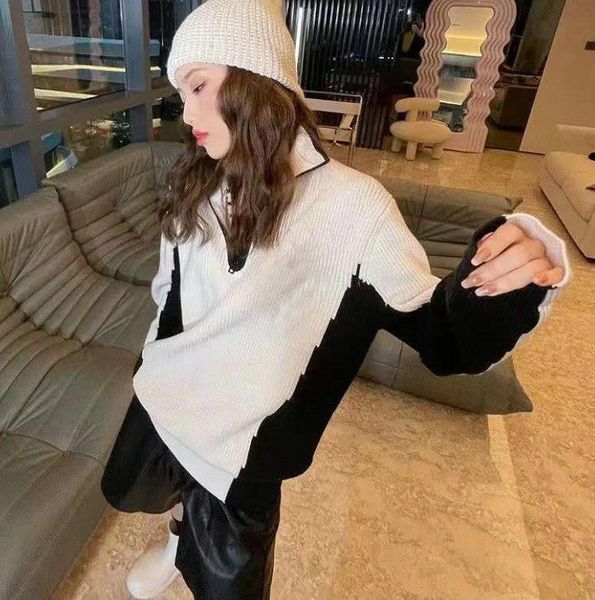 

new womens classic casual sweater women spring autumn clothing sweaters women's knitting shirt outwear clothes -4xl c006, White;black