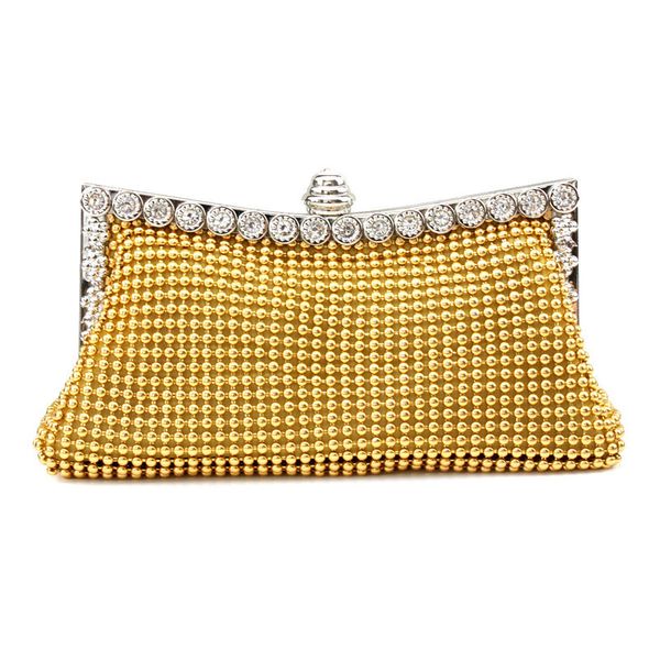 

evening bags gold clutch bag glitter bead designer elegant woman party bags vintage fashion bridal purse silver handbag 230220