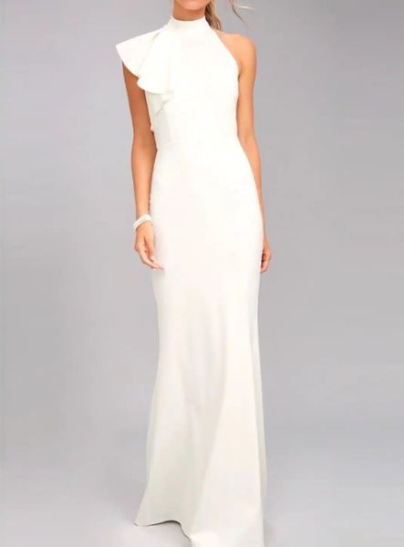 

elegant white prom party dresses 2023 sleeveless high neck satin with ruffles evening formal gowns graduation vestidos de feast, Black