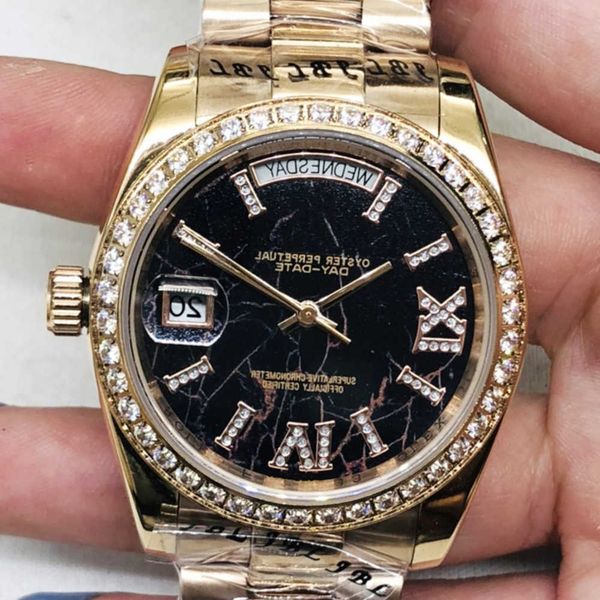 

wristwatches luxury custom bling iced out watches white gold plated moiss anite diamond watchess 5a replication mechanical rnj9, Slivery;golden