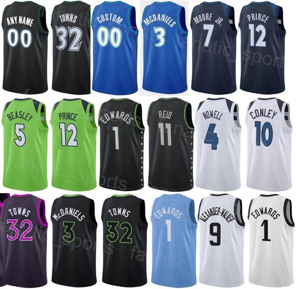 

printed men kids women basketball rudy gobert jersey 27 jaden mcdaniels 3 naz reid 11 bryn forbes 10 taurean prince 12 mike conley 10 anthon, Black;red