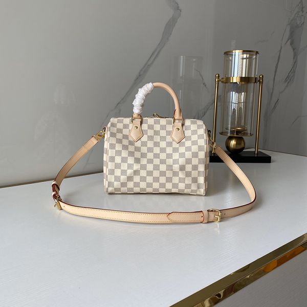 

totes 1:1 quality designe luxury pillow bag 25cm speedy 25 fashion handbag n41374 with box ml044