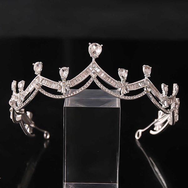 

tiaras bling rhinestone tiaras and crowns bride wedding hair jewelry shiny crystal headbands princess diadem women girls headdress z0220, White;golden