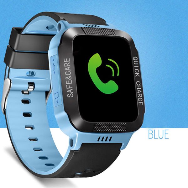 

children's watches y03 smart watch multifunction children digital wristwatch alarm baby with remote monitoring birthday gifts for kids, Blue