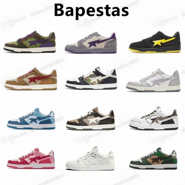 

wiht boxapes sta sk8 casual shoes bapesta designer nigo men women bapestas white black stas patent leather m2 comics blue red bordeaux beige