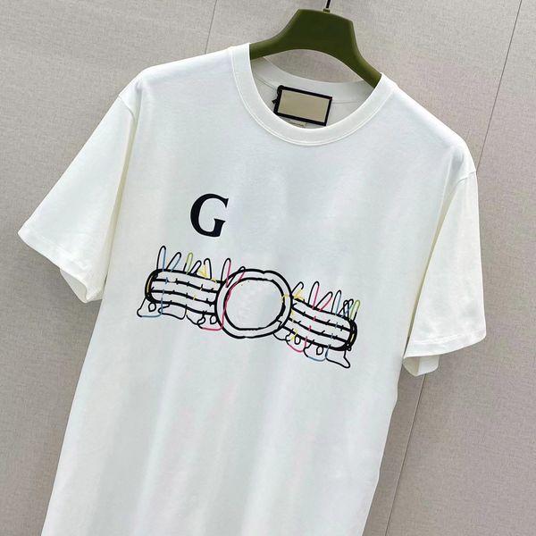 

2023 summer mens designer t shirt casual man womens tees with letters print short sleeves sell luxury men hip hop clothes paris s-3xl#02, White;black