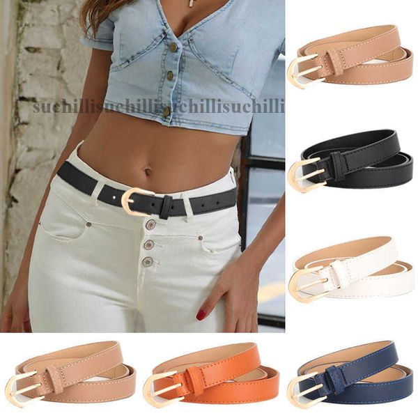 

belts 2023 fashion women belts pu leather pin buckle simple waistband strap female belt for dress pants designer apparel accessories j230220, Black;brown