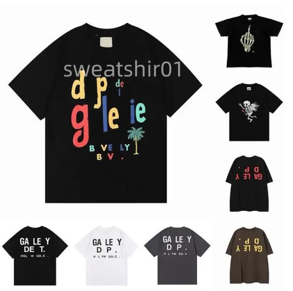 

2023 galleryse depts tees t shirts mens women designers t-shirts galleryes depts cottons man s casual shirt luxurys clothing street fuh, White;black