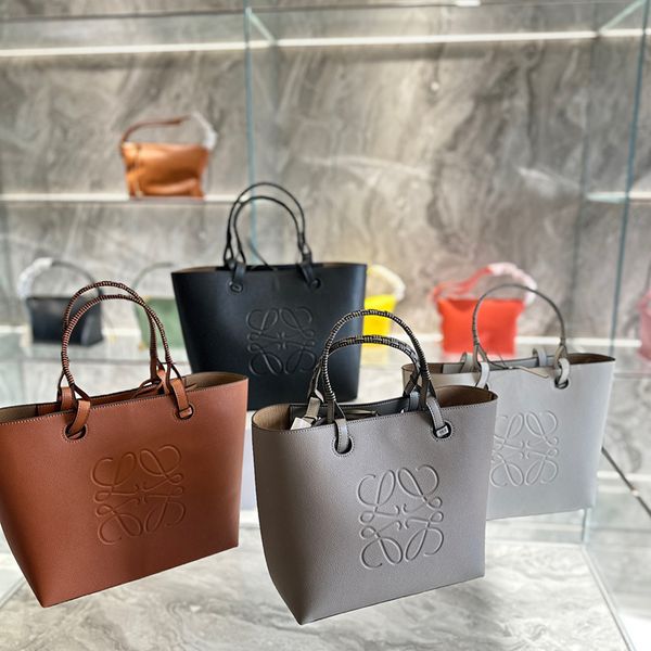 

luxurys designer loewee tote shoulder shopping bag classic handbag for lady leather composite large handbag