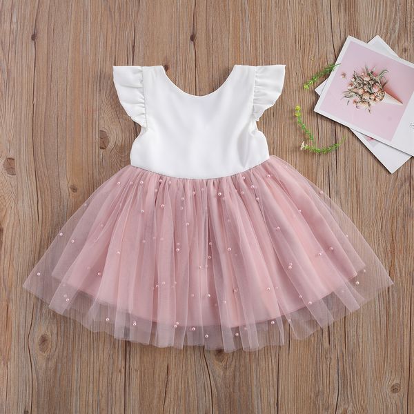 

girl dresses baby summer pink bow dress toddler girls 1st birthday evening party costume nfant christening gown for kids year, Red;yellow