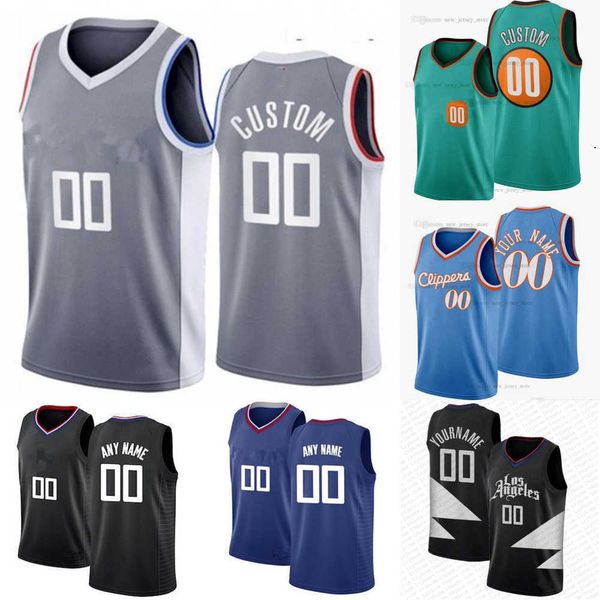 

2023 basketball jerseys mens womens youth la''clippers''custom 40 ivica zubac 7 amir''coffey 5 luke kennard 8, Black;red