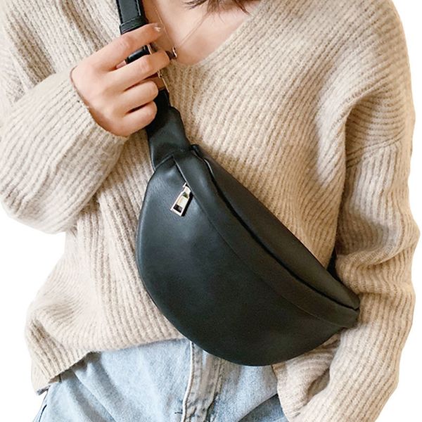

evening bags casual waist women chest shoulder female pu leather belt bolso fanny pack 230220