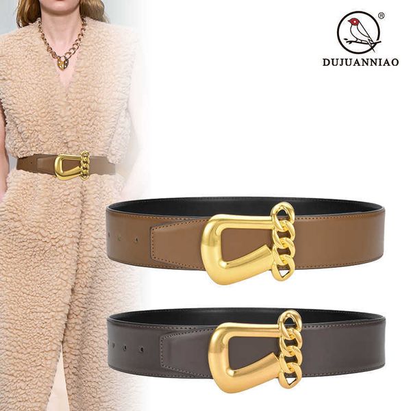 

belts simple wide belt women's decorative suit with skirt coat sweater personality black waist seal and vintage new style j230220, Black;brown