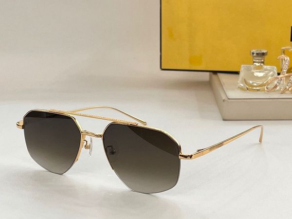 

f letter sunglasses fund ladies designers for women summer 40046 style anti-ultraviolet retro plate plank frameless eyeglasses random box, White;black