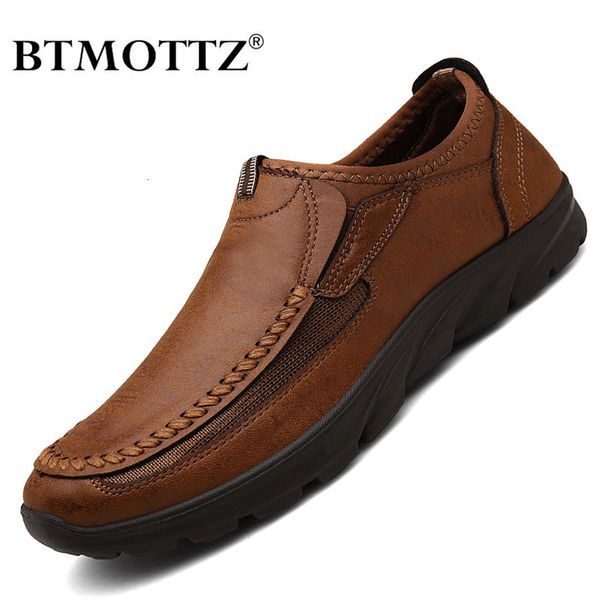 

dress shoes men casual shoes brand fashion s loafers moccasins breathable slip on retro driving sneakers plus size 3948 230220, Black