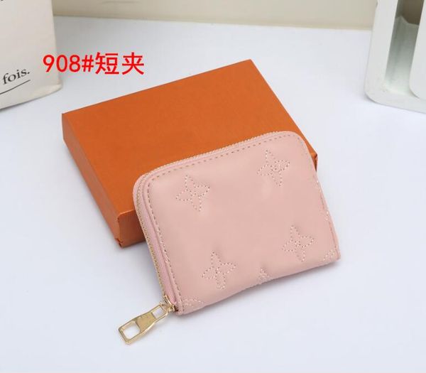 

2023 designer men wallets classic high-quality women credit card holder bags fashion a variety of styles and colors available wholesale shor, Red;black