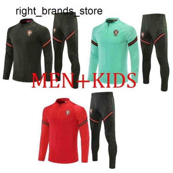 

men's tracksuits men&kids portugal soccer training kits hooded football training suit sets survetement maillots de foot mentracksuit022, Gray