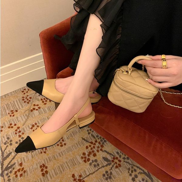 

gold silver beige slingbacks womens ballet flats fashion leather mixcolor lady mary jane shoes, Black