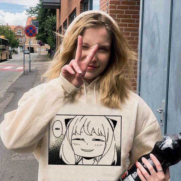 

men's hoodies sweatshirts 2023 new spy x family hoodie anya forger hoodies harajuku kawaii manga spyxfamily sweatshirt casual streetwea, Black