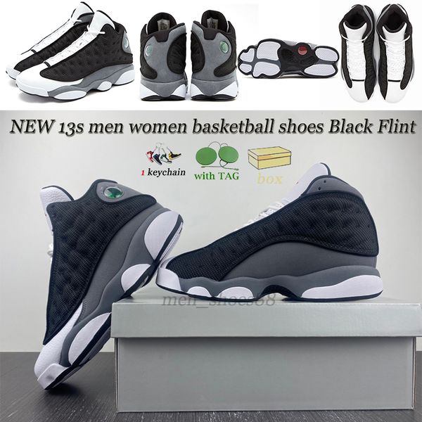 

13s men women basketball shoes 13 black flint brave blue black cat lucky green mens trainers outdoor sports sneakers with box 36-46