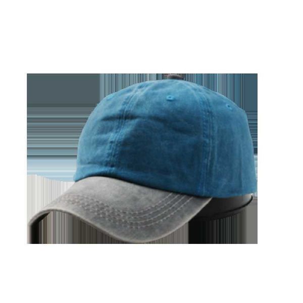 

ball caps new spring summer cotton washed baseball cap men women outdoor sunshade hat casual color matching baseball caps r230220, Blue;gray