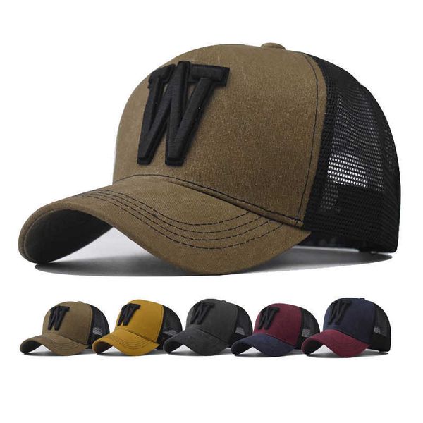 

ball caps baseball cap net cap hat breathable hat w letter shade spring autumn cap hip hop fitted cap r230220, Blue;gray