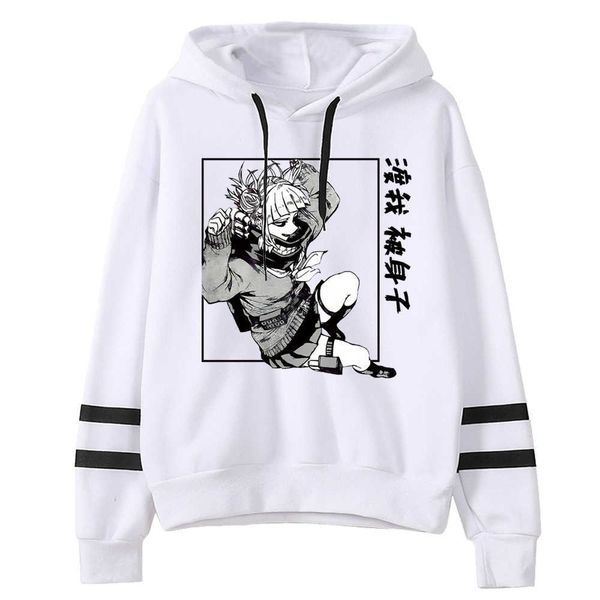 

men's hoodies sweatshirts my hero academia cosplay todoroki anime pullover himiko toga sweatshirts boku no hero academia izuku midoriya, Black