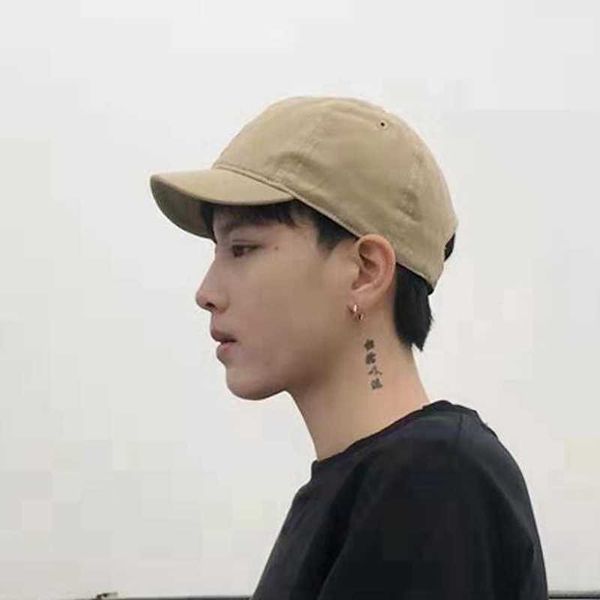 

ball caps short brim solid color dad hat adjustable fashion new hip hop spring summer soft snapback baseball cap r230220, Blue;gray